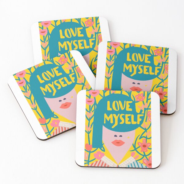 Item preview, LOVE MYSELF Colourfull heart in dada style designed and sold by PhotoArtMC.
