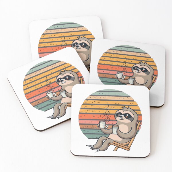 Item preview, Sloth drinking coffee designed and sold by PawelNature.