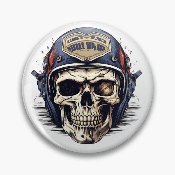 Artikelvorschau, Vintage toller Motorradhelm Totenkopf entworfen und verkauft von Lobory.