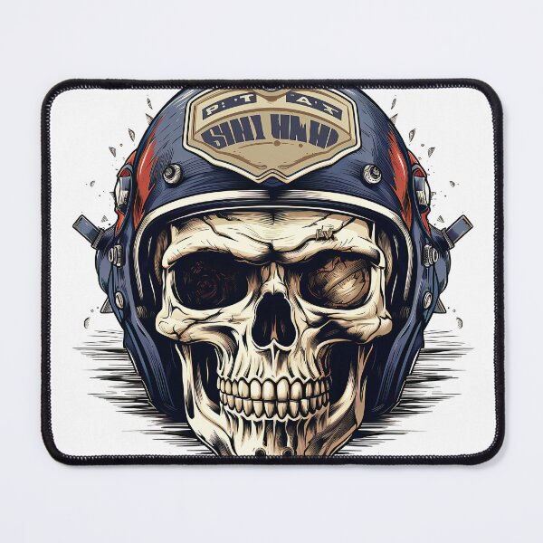 Item preview, Vintage great motorcycle helmet skull designed and sold by Lobory.