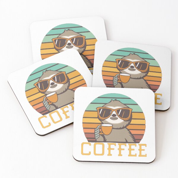 Item preview, Sloth drinking coffee designed and sold by PawelNature.