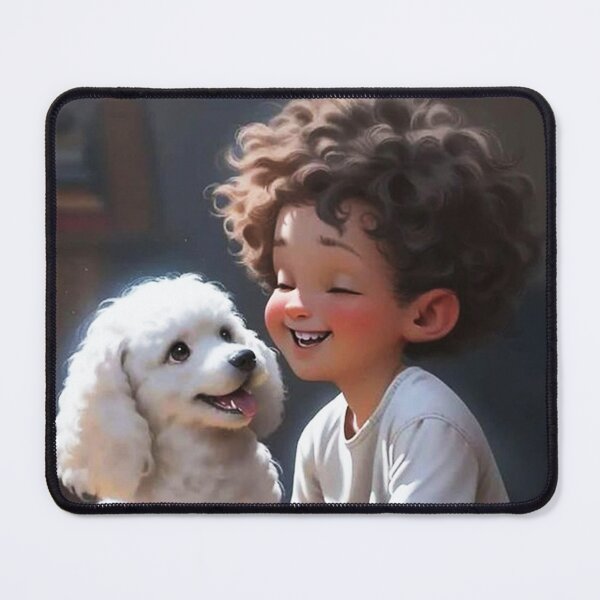 Item preview, Puppy Love: The Endearing Bond Between Little Girl and Furry Friend designed and sold by Ishwarbhaijoshi.