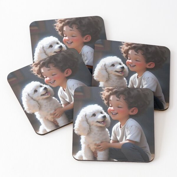 Item preview, Puppy Love: The Endearing Bond Between Little Girl and Furry Friend designed and sold by Ishwarbhaijoshi.