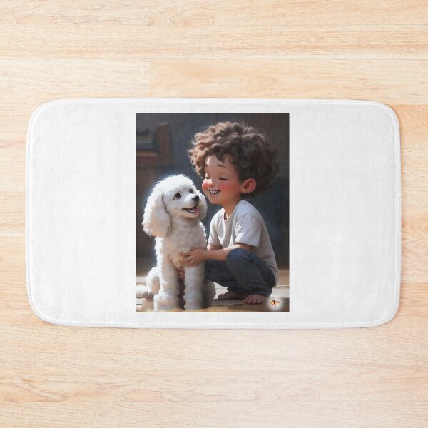 Item preview, Puppy Love: The Endearing Bond Between Little Girl and Furry Friend designed and sold by Ishwarbhaijoshi.