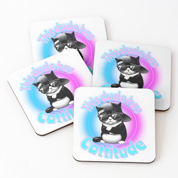 Item preview, This dude has cattitude designed and sold by Fr0mtheMachine.