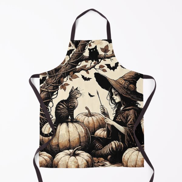 Item preview, Witch, Cats and Autumnal Magic designed and sold by PictorialWhimsy.