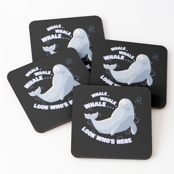 Item preview, Beluga Whale Funny Illustration designed and sold by kuremureDesign.
