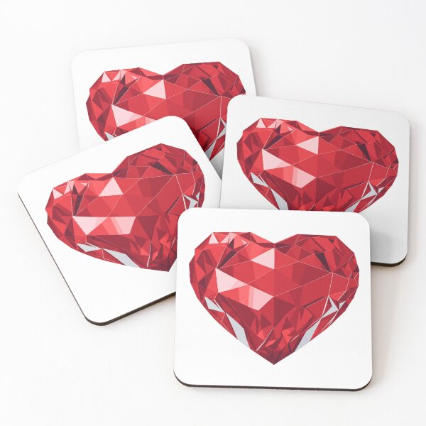 Item preview, Glossy red diamond heart designed and sold by MamikonarsRB.