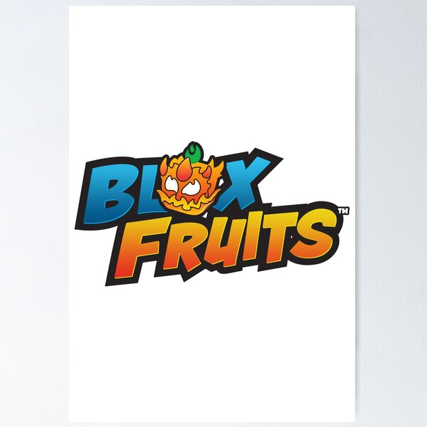 blox fruits merch blox fruits logo Poster for Sale by laurajane-somet