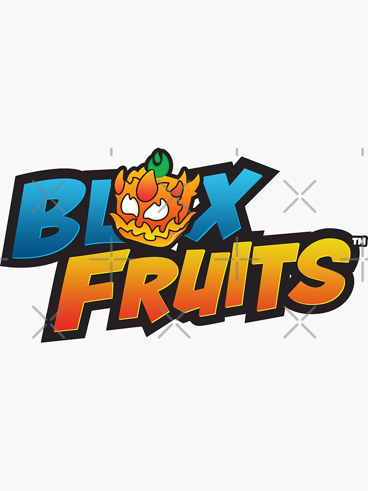 blox fruits merch blox fruits logo | Sticker