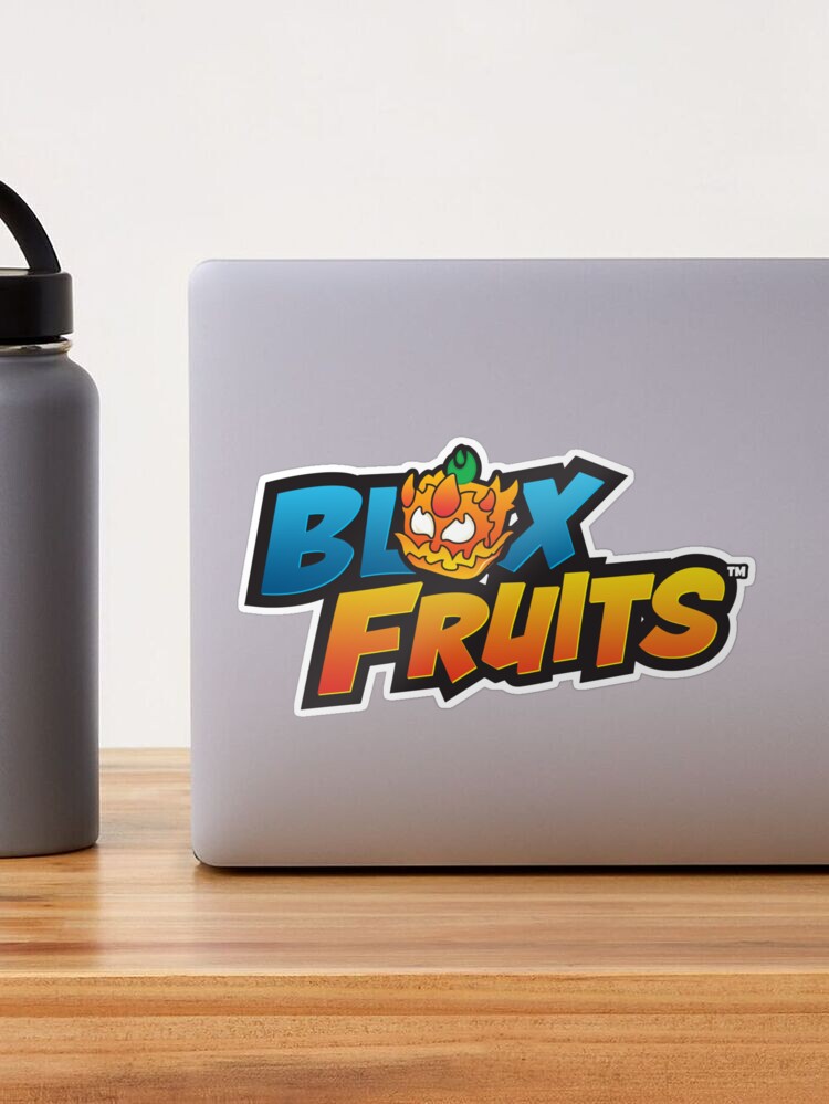 blox fruits merch blox fruits logo Sticker for Sale by laurajane