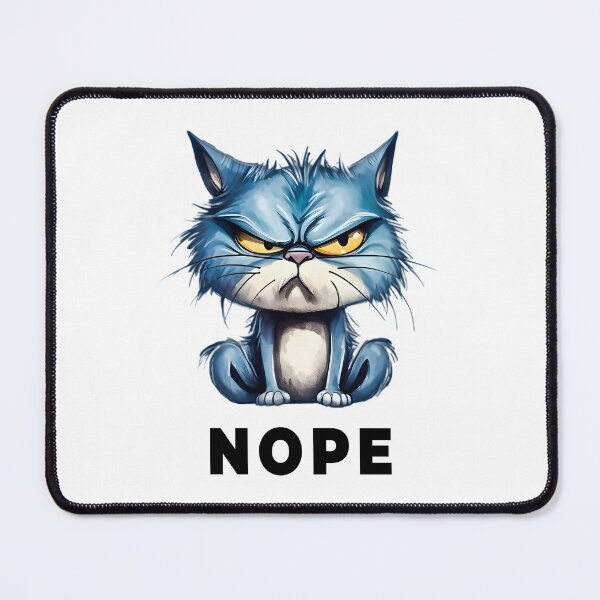 Item preview, Grumpy Blue Cat designed and sold by Blok45.
