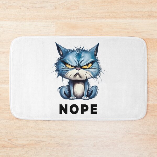 Item preview, Grumpy Blue Cat designed and sold by Blok45.