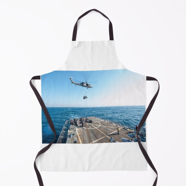 Item preview, STK109025M-An MH-60S Seahawk drops supplies aboard USS Truxton. designed and sold by StocktrekImages.