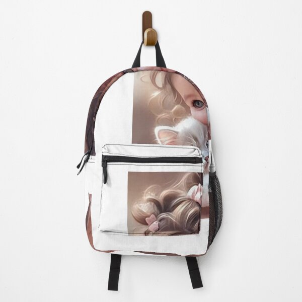 Item preview, Purring Companions: The Joy of a Little Girl and Feline Friend. designed and sold by Ishwarbhaijoshi.