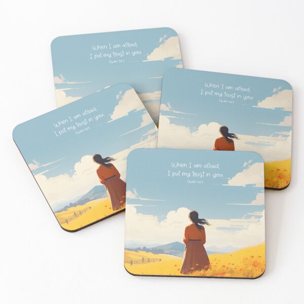 Item preview, When I am afraid, I put my trust in you. Psalm 56:3 designed and sold by BestLifeHues.