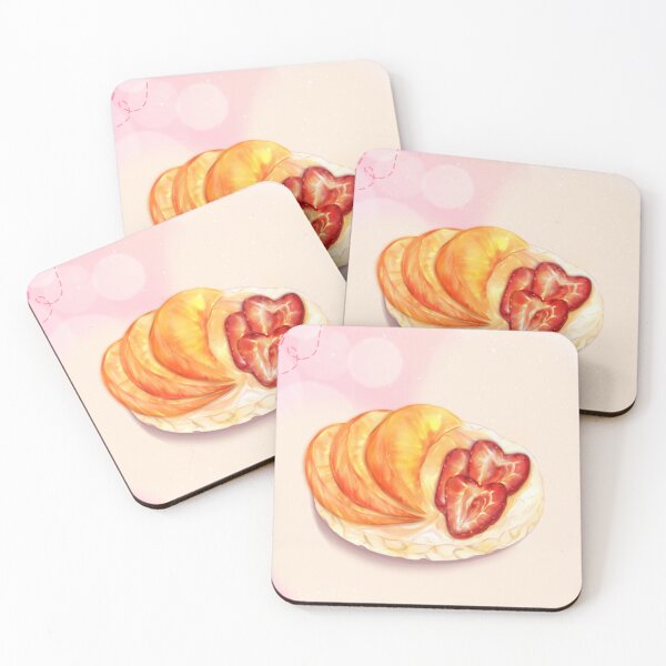 Item preview, Healthy Meal Peach and Strawberry designed and sold by paruScribbles.