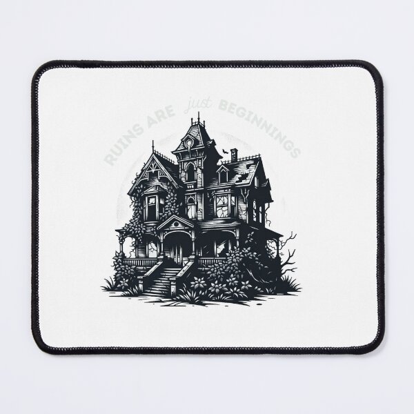 Item preview, “Ruins are just beginnings”, urbex slogan designed and sold by VoilaPrint.