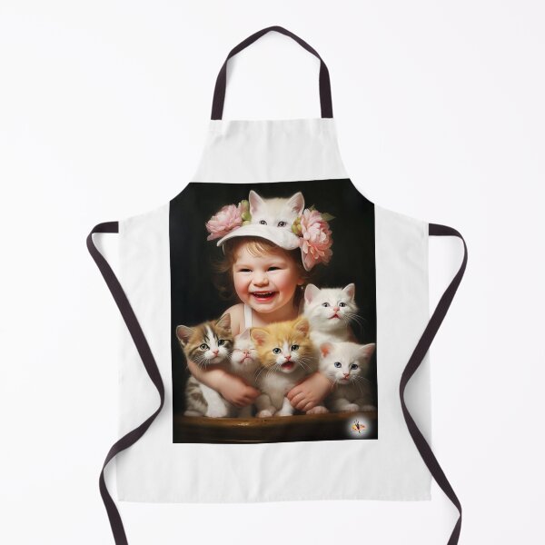 Item preview, Purring Companions: The Joy of a Little Girl and Her Feline Friends designed and sold by Ishwarbhaijoshi.