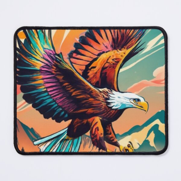 Item preview, Watercolor Eagle And a Mountain designed and sold by FenwickDesign99.