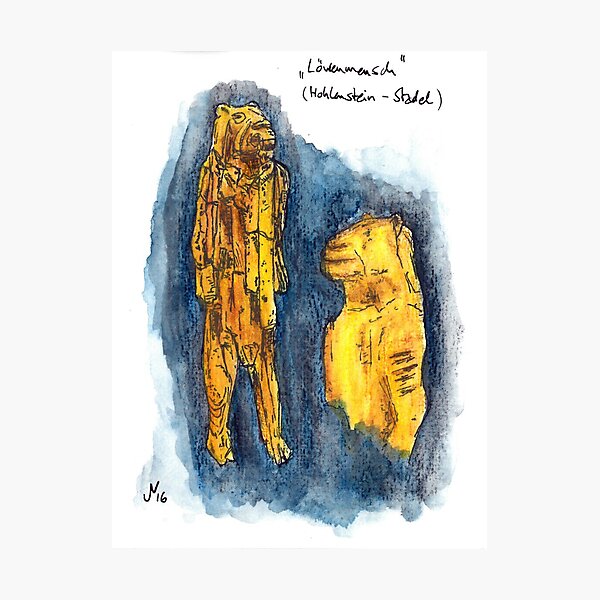 Lion-man of Hohlenstein-Stadel Photographic Print