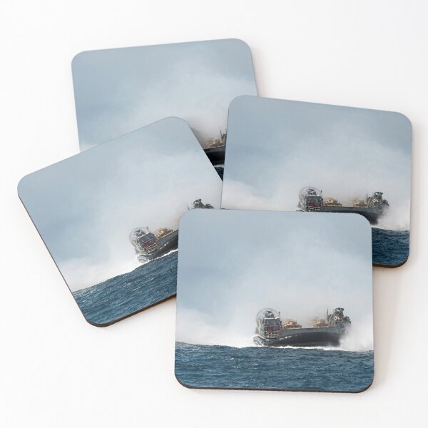 Item preview, STK109016M-Landing Craft Air Cushion approaches the well deck of USS Makin Island. designed and sold by StocktrekImages.