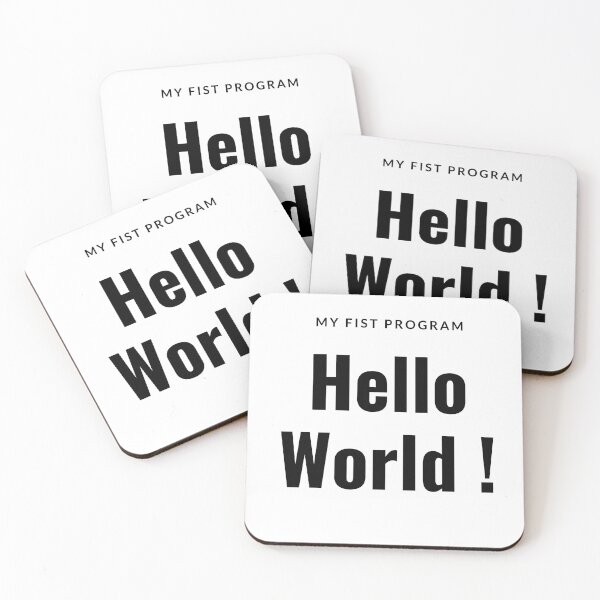 Item preview, Hello World - Black designed and sold by liamroid.