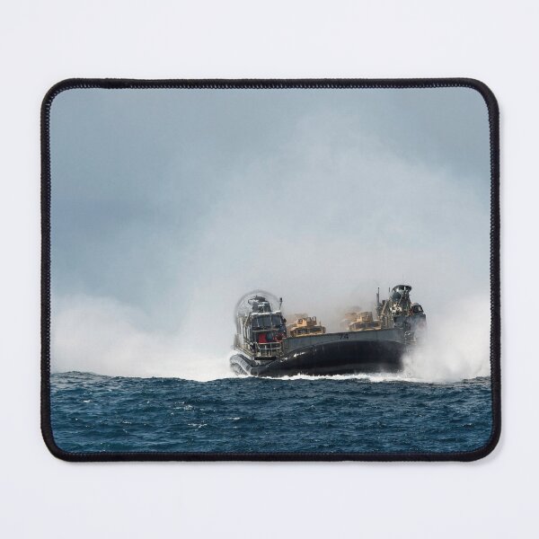 Item preview, STK109016M-Landing Craft Air Cushion approaches the well deck of USS Makin Island. designed and sold by StocktrekImages.