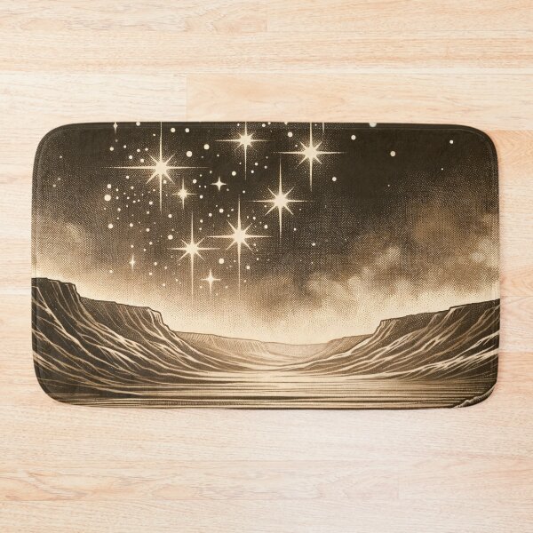 Item preview, Stars Twinkling Over Desert Landscape designed and sold by PictorialWhimsy.