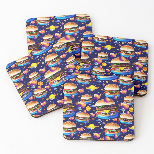Item preview, Funky Collage of Food in Outer Space designed and sold by PopcultureModa.