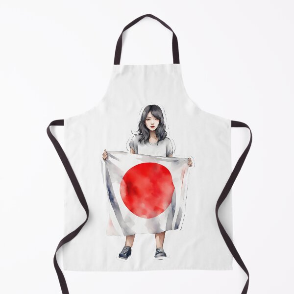 Artikelvorschau, Mädchen mit japanischer Flagge entworfen und verkauft von simaso.