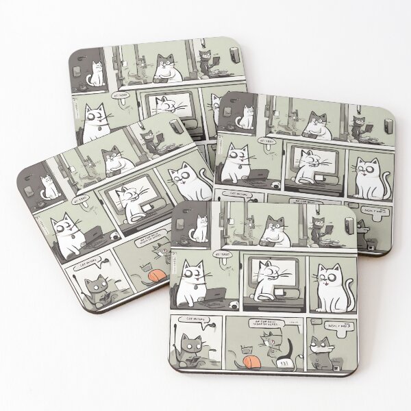 Item preview, cats cartoon designed and sold by pig2u.