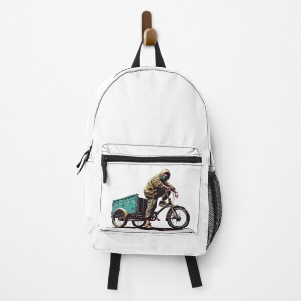 Item preview, Anime boy on cargo bike designed and sold by TomFrontierArt.