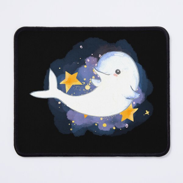 Item preview, Beluga Whale Watercolor Illustration designed and sold by kuremureDesign.
