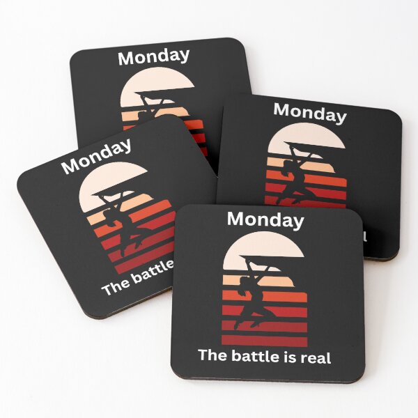 Item preview, Monday the battle is real 9 to 5 corporate work life - Funny weekend design   designed and sold by wholigans.