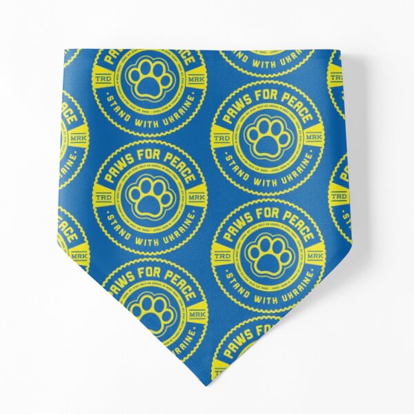 My Barking Life Paws for Peace: Ukraine Edition Pet Bandana