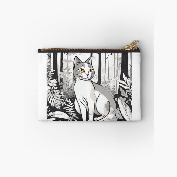 Item preview, cat in forest designed and sold by pig2u.