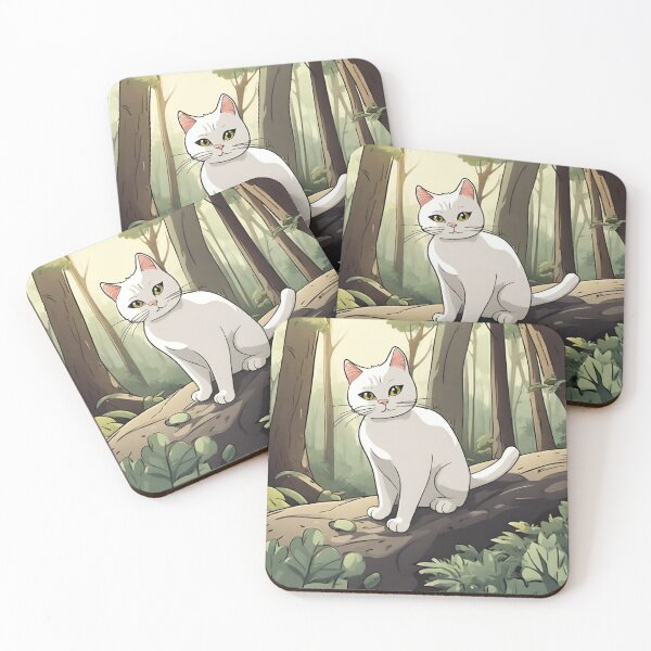 Item preview, cat in forest designed and sold by pig2u.