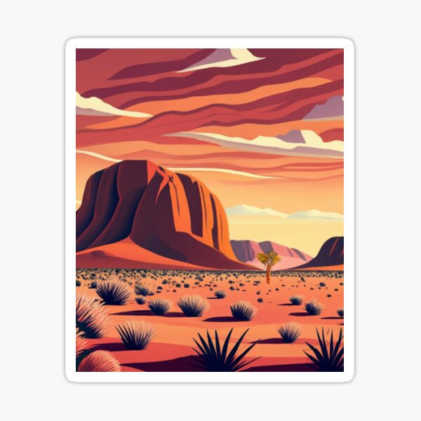 Item preview, The red desert of the Outback designed and sold by ArtsDestination.