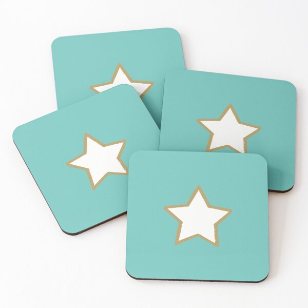 Item preview, Christmas Star Aqua Gold - Minimal Christmas Star designed and sold by susycosta.