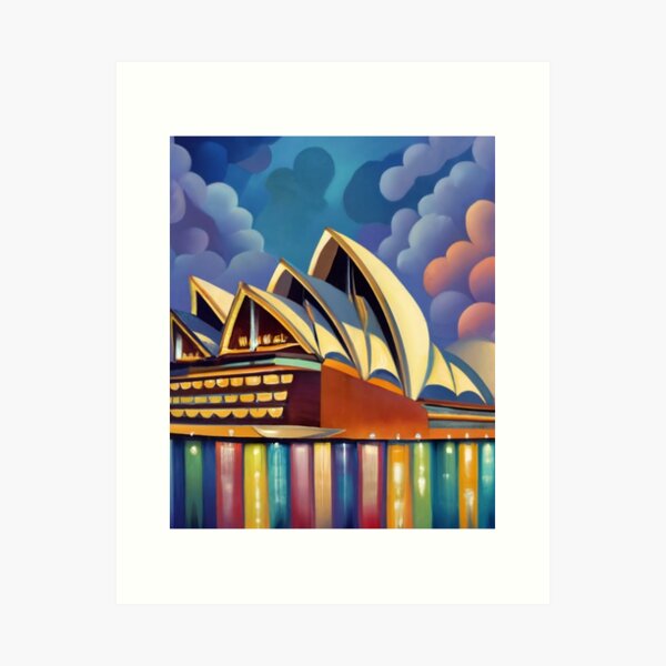 Item preview, Sydney Opera House at dusk designed and sold by ArtsDestination.