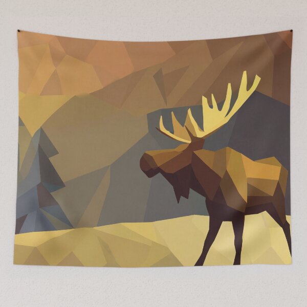 Item preview, Moose in Montanan Mountains designed and sold by RogueFoxDesigns.
