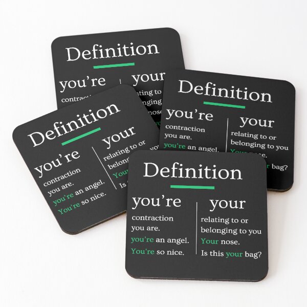 Item preview, Definition you're your dictionary design - Humorous English     designed and sold by wholigans.