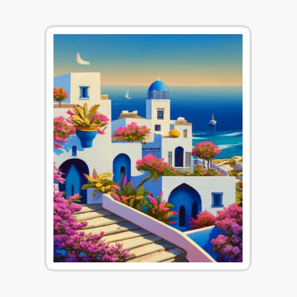Item preview, Medina of Sidi Bou Said designed and sold by ArtsDestination.