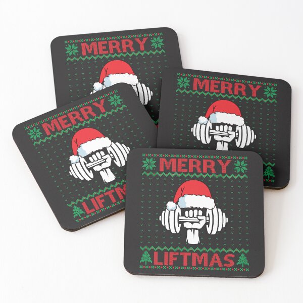 Item preview, Merry Liftmas Fitness Ugly Christmas Sweater Gym Workout designed and sold by EIMgraphic.