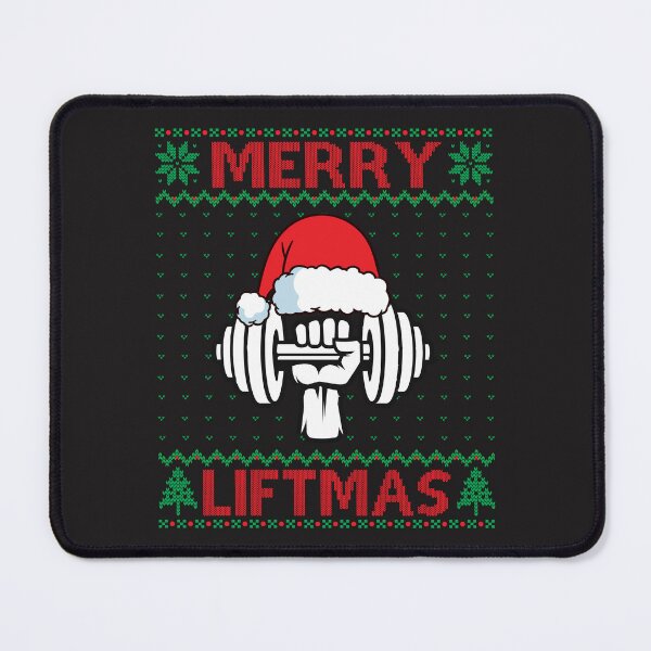 Item preview, Merry Liftmas Fitness Ugly Christmas Sweater Gym Workout designed and sold by EIMgraphic.