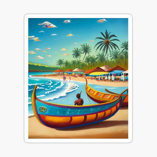 Item preview, Grand Bassam Beach designed and sold by ArtsDestination.