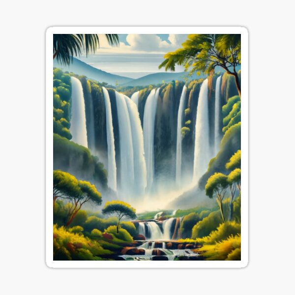 Item preview, The majesty of Zongo Falls designed and sold by ArtsDestination.