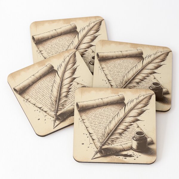 Item preview, Feather, Ink, and Secret Words designed and sold by PictorialWhimsy.