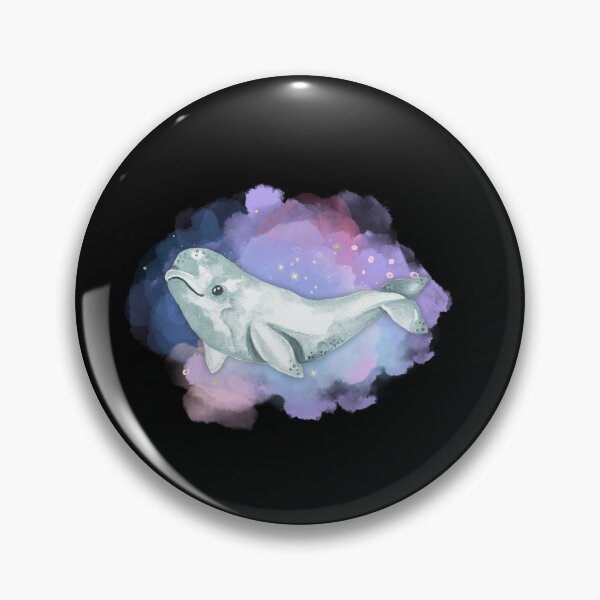 Item preview, Grey Beluga Whale Watercolor Illustration designed and sold by kuremureDesign.